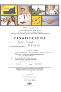 Ukończone kursy, dyplomy, zaświadczenia, certyfikaty: