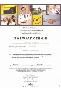 Ukończone kursy, dyplomy, zaświadczenia, certyfikaty:
