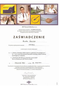 Ukończone kursy, dyplomy, zaświadczenia, certyfikaty: