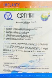 Ukończone kursy, dyplomy, zaświadczenia, certyfikaty: